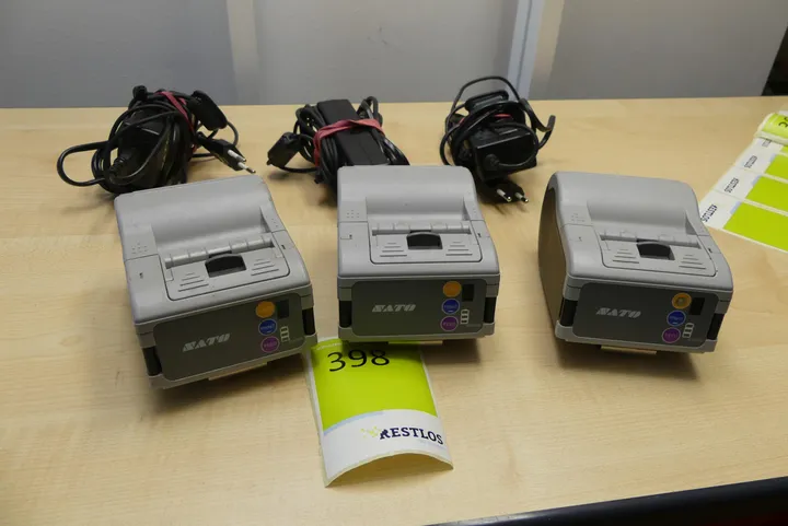 3x Sato Mobiler Etiketten-/Bondrucker